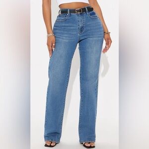 Nova 90s Straight Leg Jeans | Medium Blue Wash | 11 | Fashion Nova